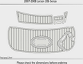 EVA Foam Pads for Larson 206 Senza (2007) Cockpit Swim Platform Mat