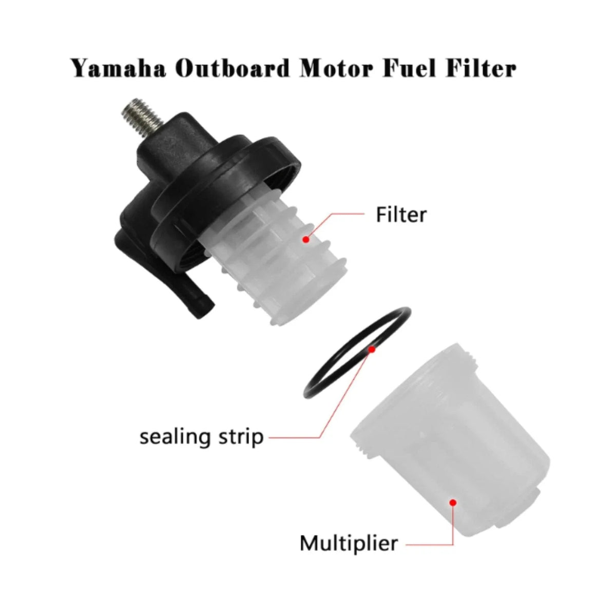 Fuel Filter for Yamaha F15 F20 F25 T25 (2006–Present) 61N-24560-10-00