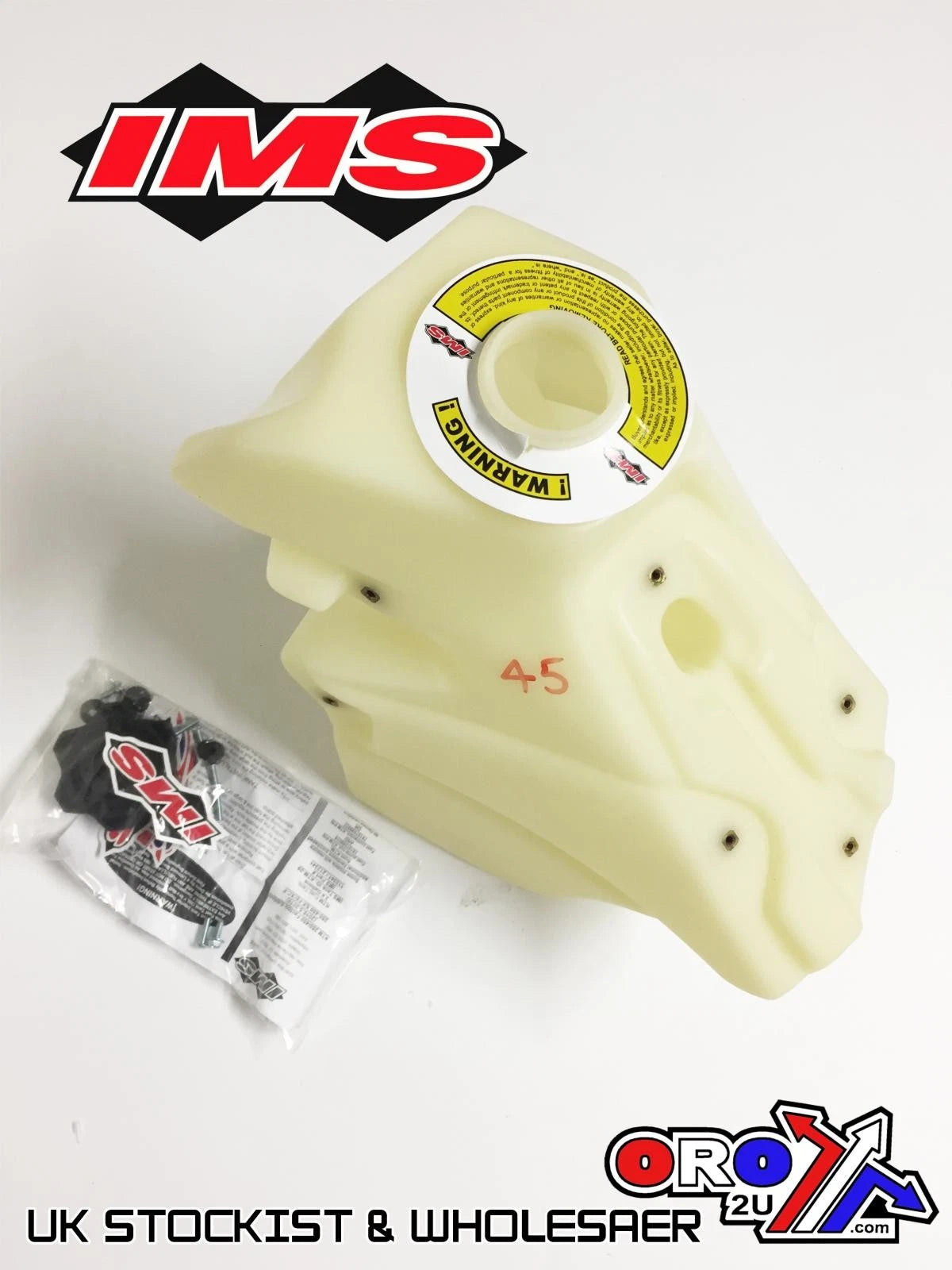 IMS Natural 2.6 Gal Fuel Tank+Screw Cap KTM SX-F250-450 19-20, XC-F250-450 19-2
