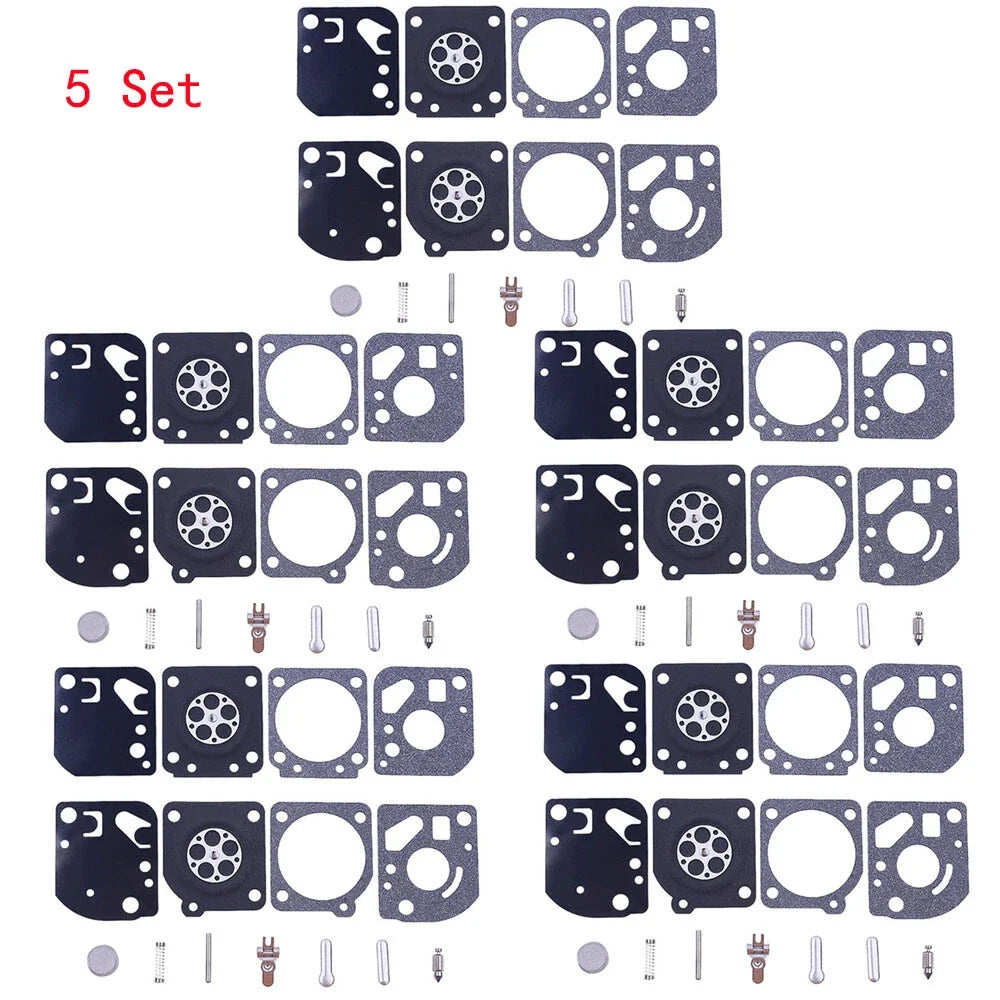 Set of 5 Carburetor Diaphragm Kit for Homelite IDC Ryobi ZAMA C1U