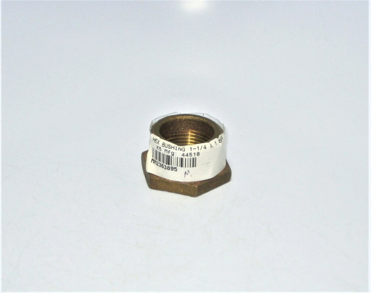 Midland Metal 44518 Marine Boat 1-¼" Male X 1" Female Bronze Hex Bushing Fitting