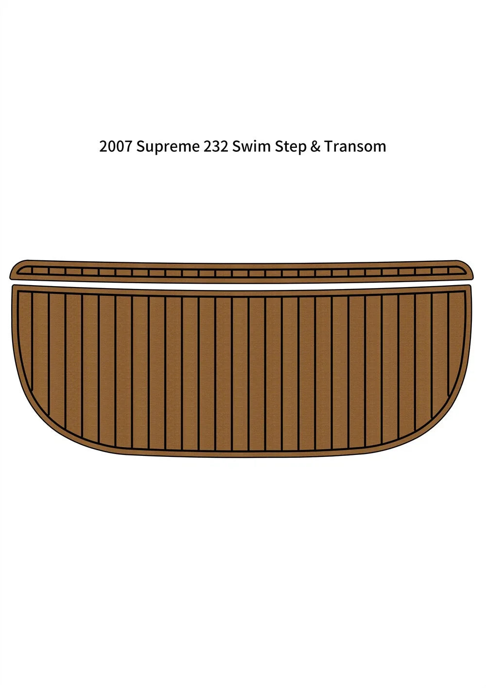 EVA Foam Swim Platform Step Pad for Supreme 232 (2007)