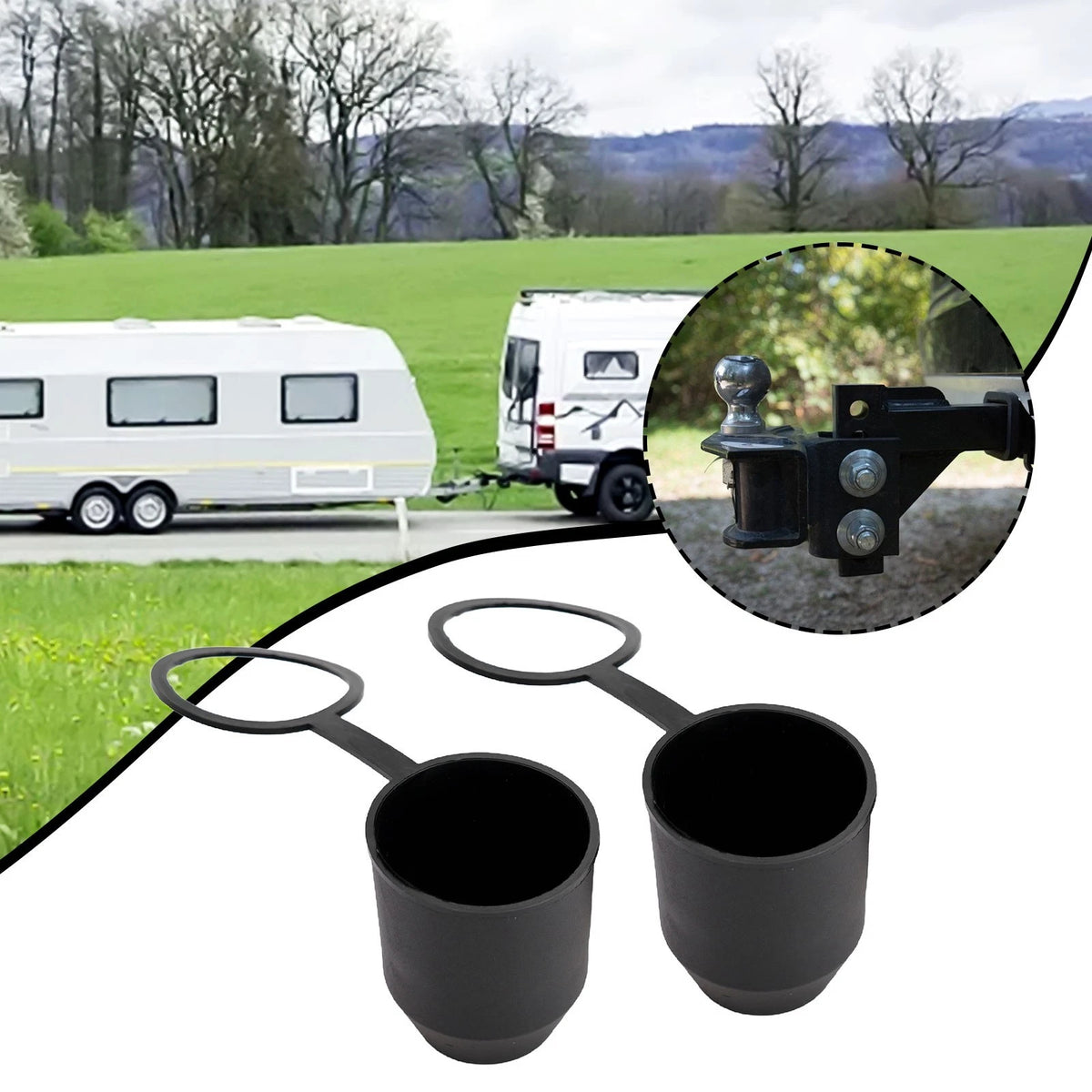 Protection Cap Secure and Easy to Use Trailer Hitch Ball Cover for Caravan Truck