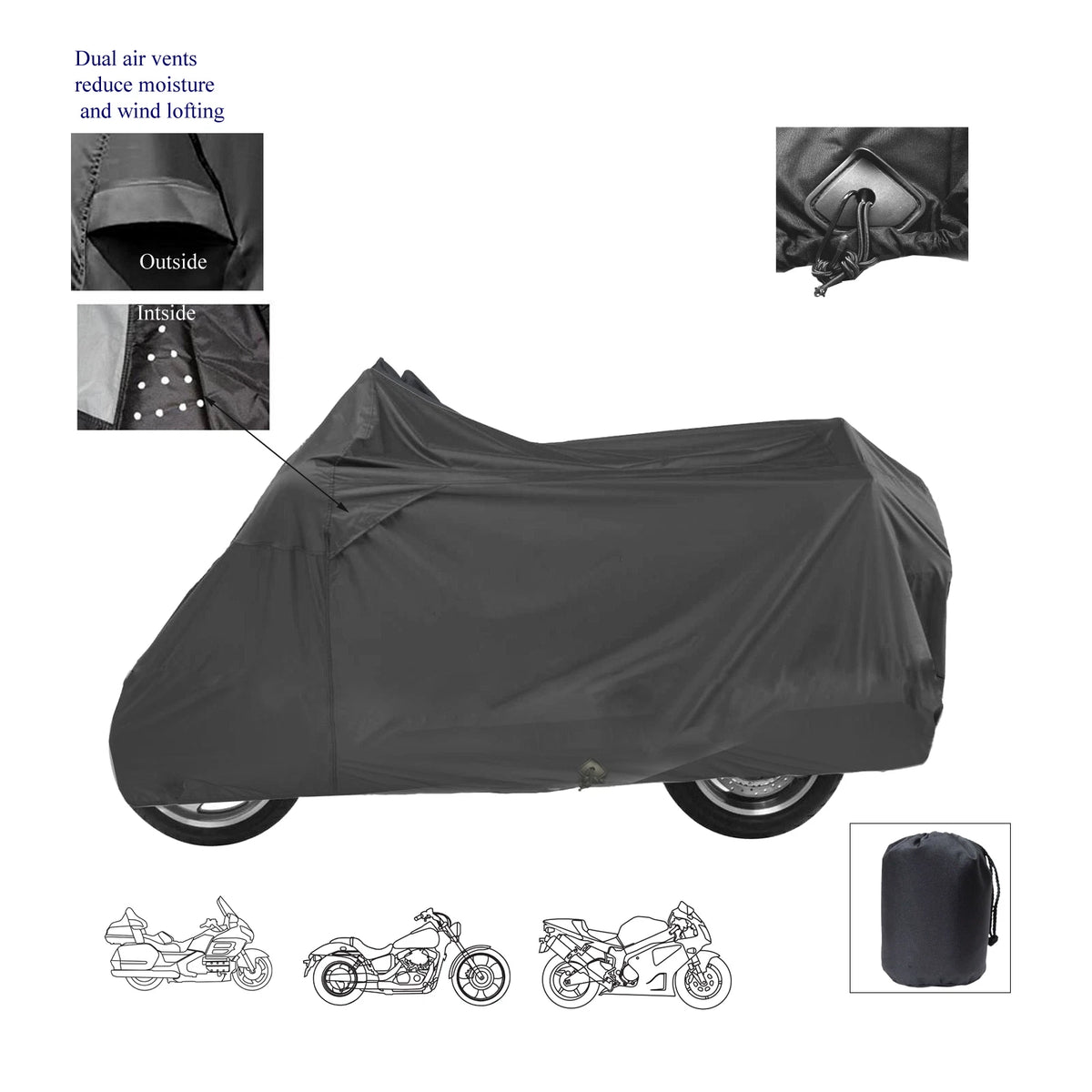 Tomberlin RCX Deluxe Motorcycle Scooter Bike All Weather Storage Cover Rainproof