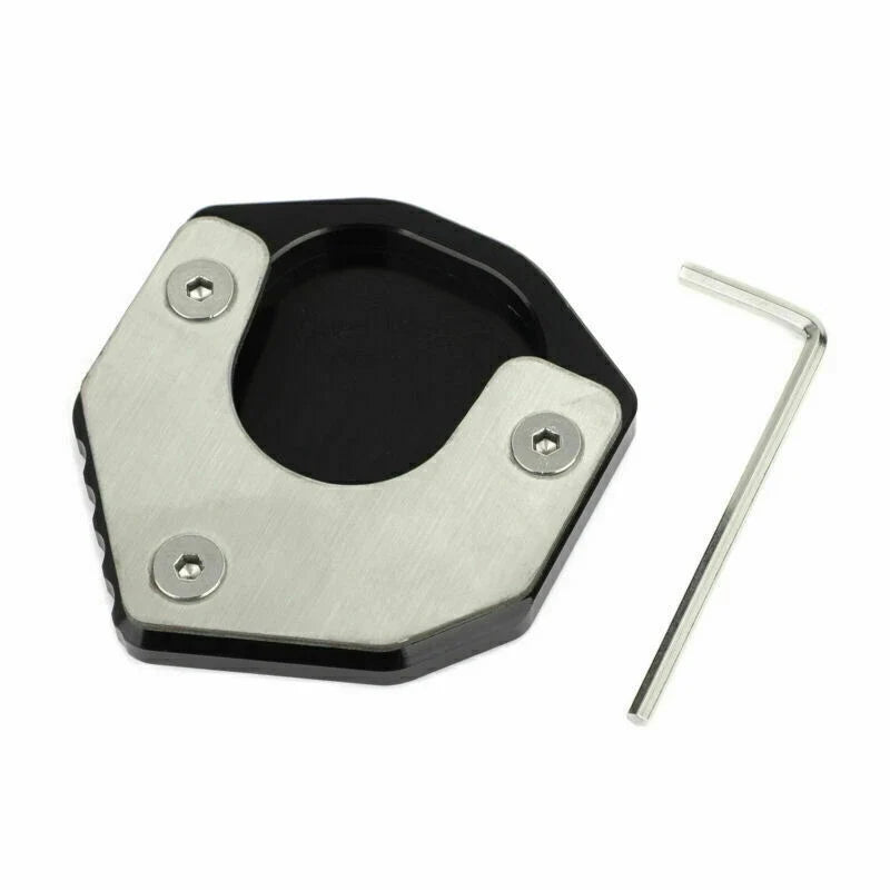 Kickstand Sidestand Enlarger Plate Pad for Suzuki DRZ400S/E SM (2000–2023) Black
