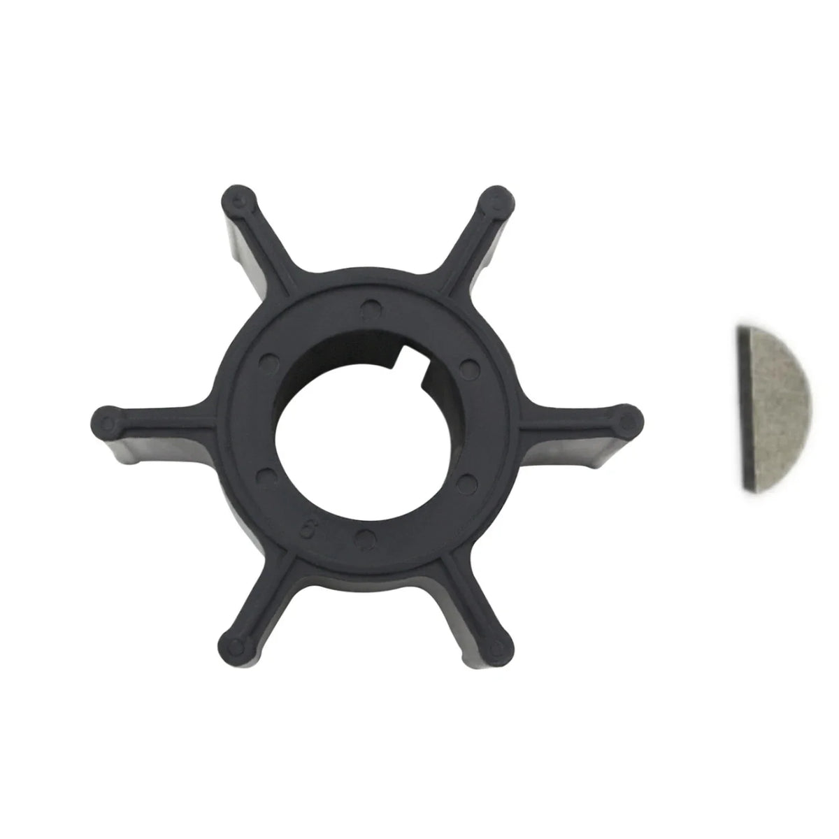 Water Pump Impeller & Key for Yamaha Marine Outboard 8hp 15hp (18-3063, 662-44352-00)