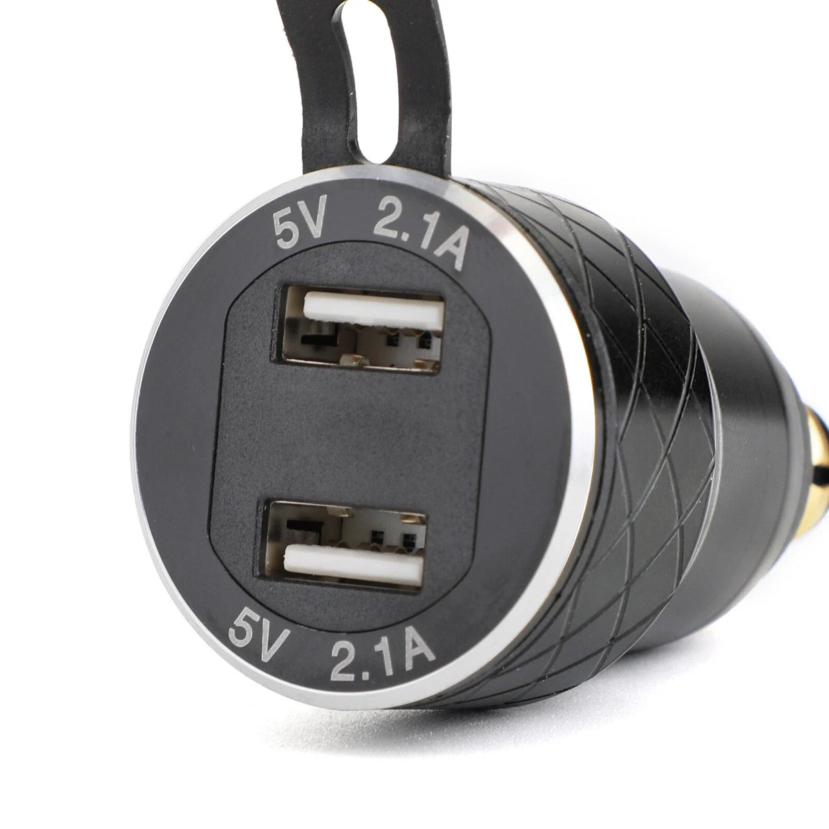 Dual USB Charger DIN Socket Voltmeter for BMW Motorcycle (EU Plug)