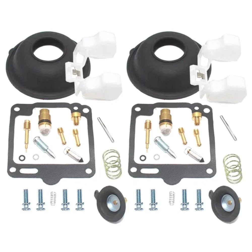 2X Carburetor Repair Kit Float Diaphragm for Yamaha XV750 XV1100 (1981–1999)
