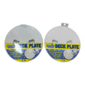 Marpac 7-0636, Marine White Screw Out Deck Plate Lid 8'' - 2 Pack