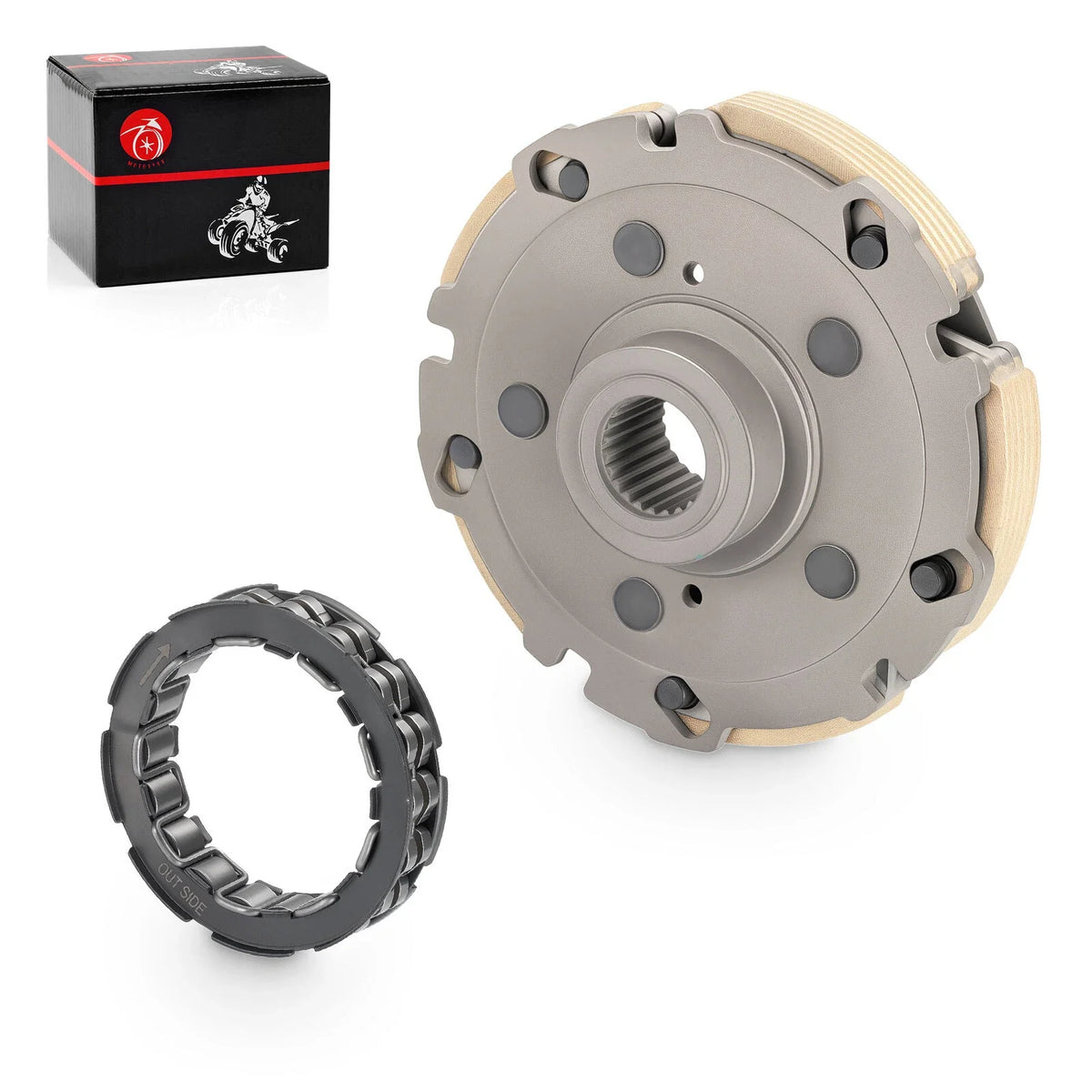 Wet Clutch Centrifugal Carrier & One Way Clutch Bearing for Honda FourTrax 300 (1988–2000)