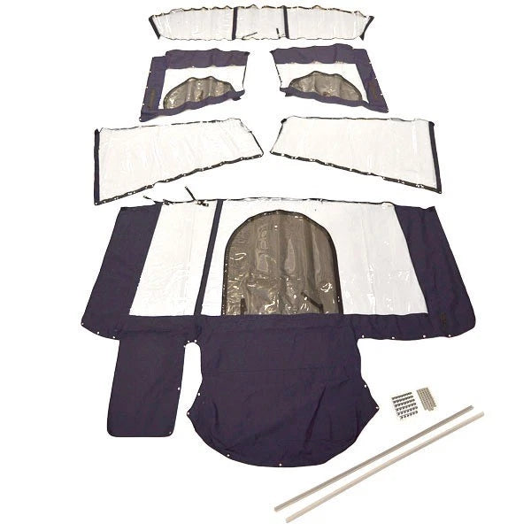 Larson 316 Cabrio Boat Camper Top Kit 8414-1408 - Navy Blue (6 PC)