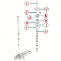 Water Pump Repair Kit for Mercury (8M0094529, 8M0057715, 12043, 18-3691)