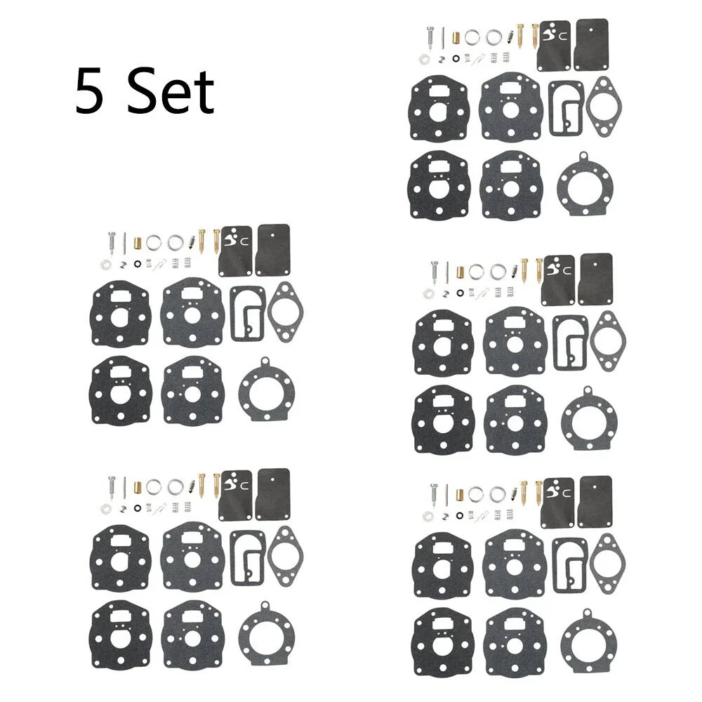 Set of 5 Carburetor Gasket Kits for B&S (694056, 491539, 394502, 402447, 402451)