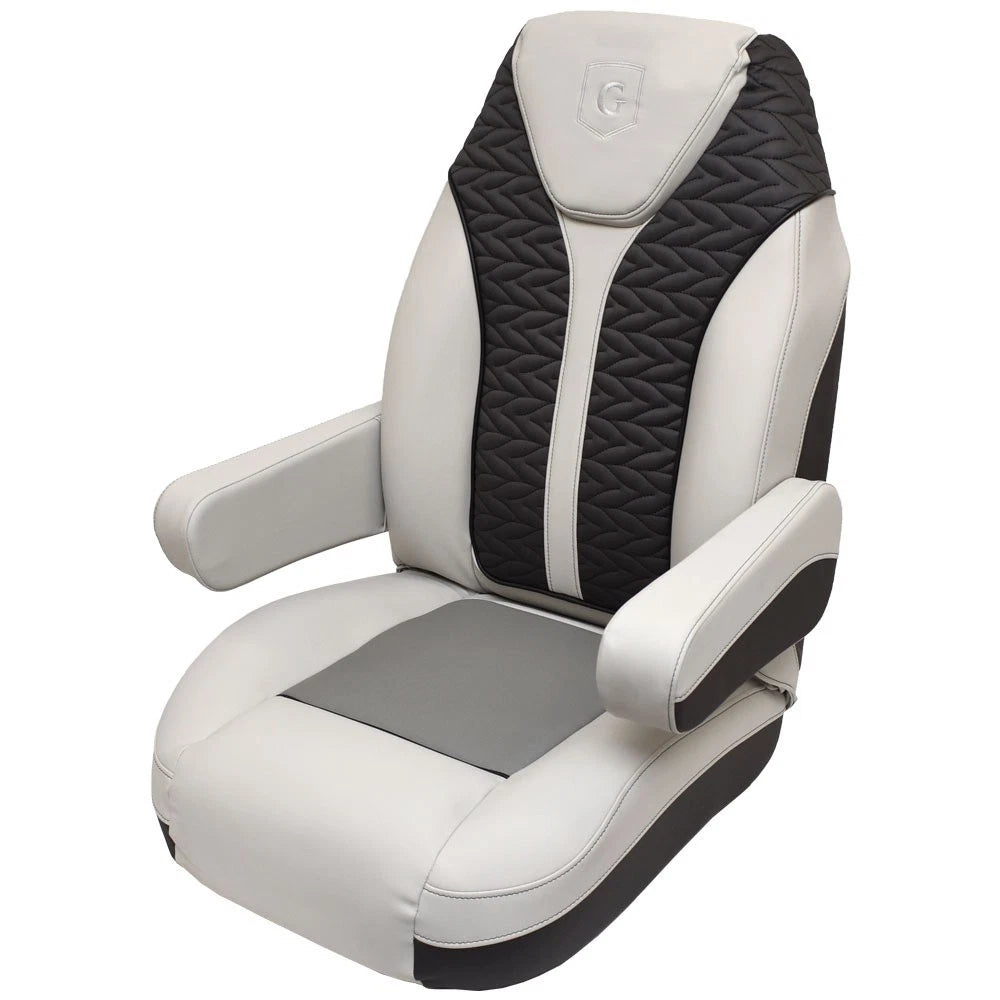 Godfrey Monaco Pontoon Boat Reclining Helm Seat 485972 - Gray