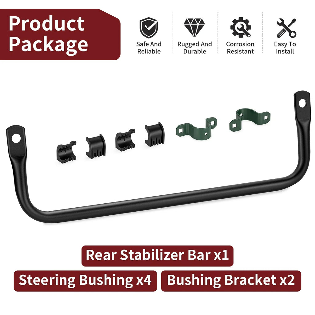 Rear Stabilizer Sway Bar Set with Bushing & Bracket for Polaris Sportsman XP 1000 (2015–2019)