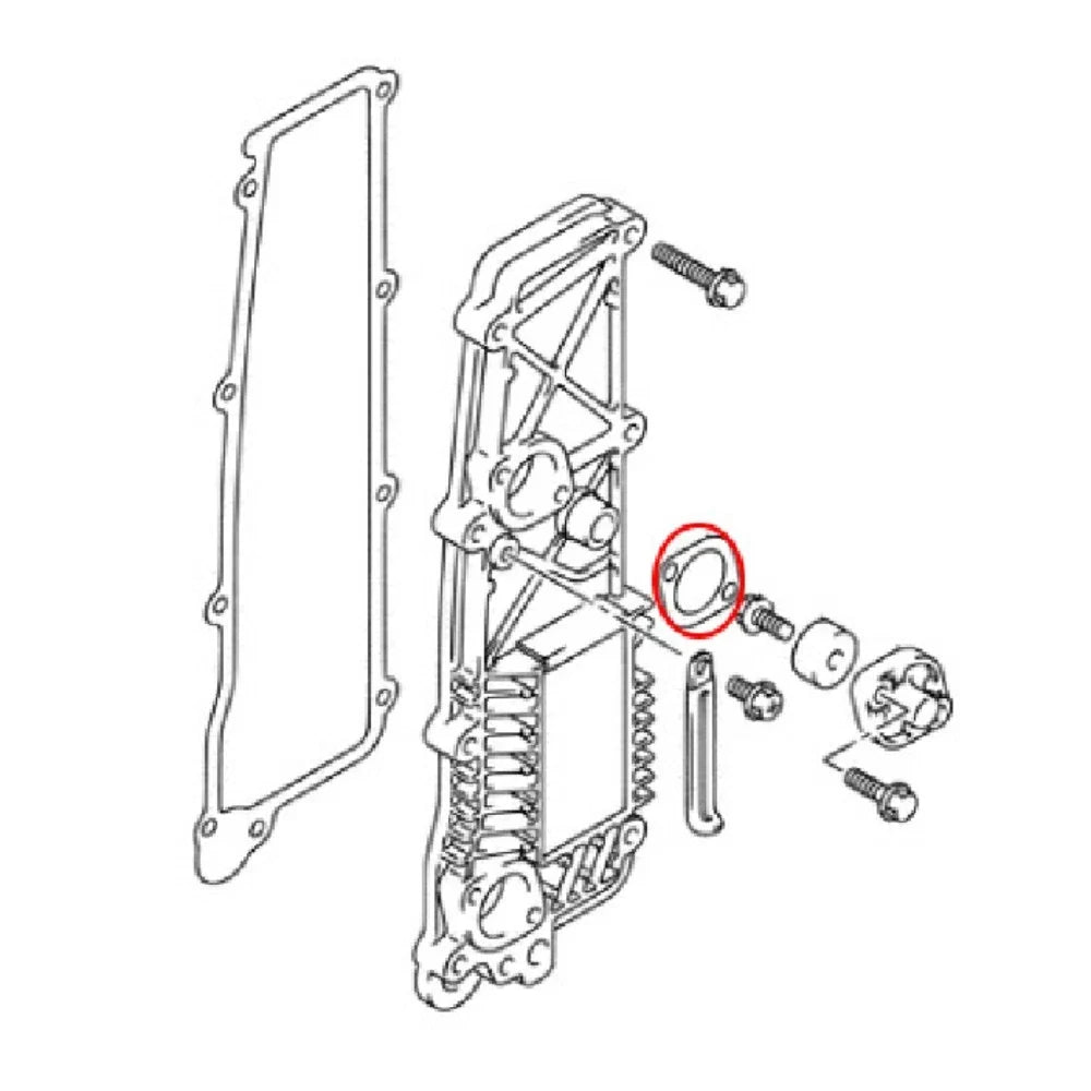 Set of 10 Zinc Anode Cover Gaskets for Suzuki DF60/70/80/90/100/115/140 (2001–up) 11265-87E10