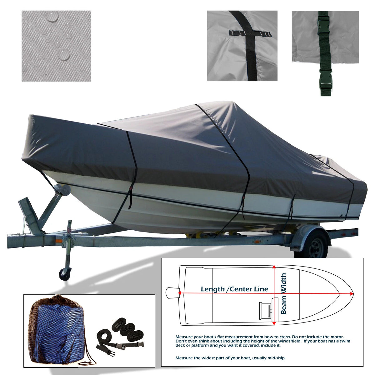 Bayliner Capri 1900 1902 Cuddy Trailerable Power Boat Storage Cover All Weather