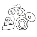 For Mercruiser Bravo Seal Kit 26-16709A2 Bravo I Bravo II Bravo III Sterndrive