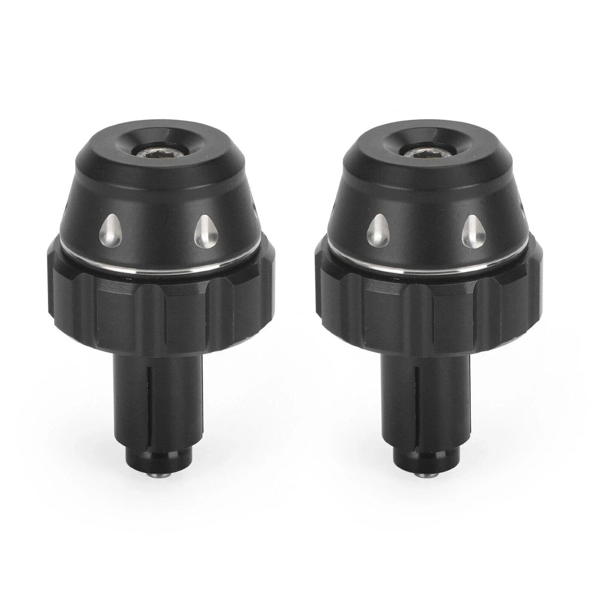 Bar End Weight Plugs for Universal Motorcycle 22mm 7/8" (CNC, Black)