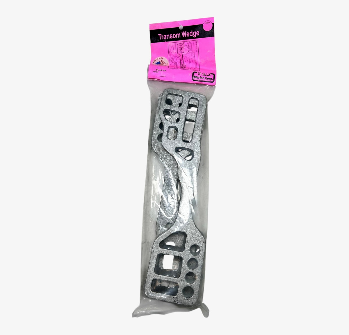 T & R Marine Corp TW-50, Cast Aluminum Engine Transom Wedges