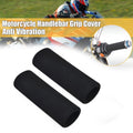 1 Pair Motorcycle Slip-on Grip Covers Motorbike Anti Vibration Handle Bar Cover