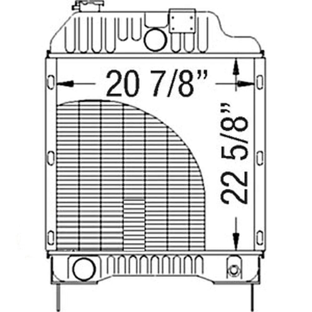 R2215 Radiator Fits Massey Ferguson