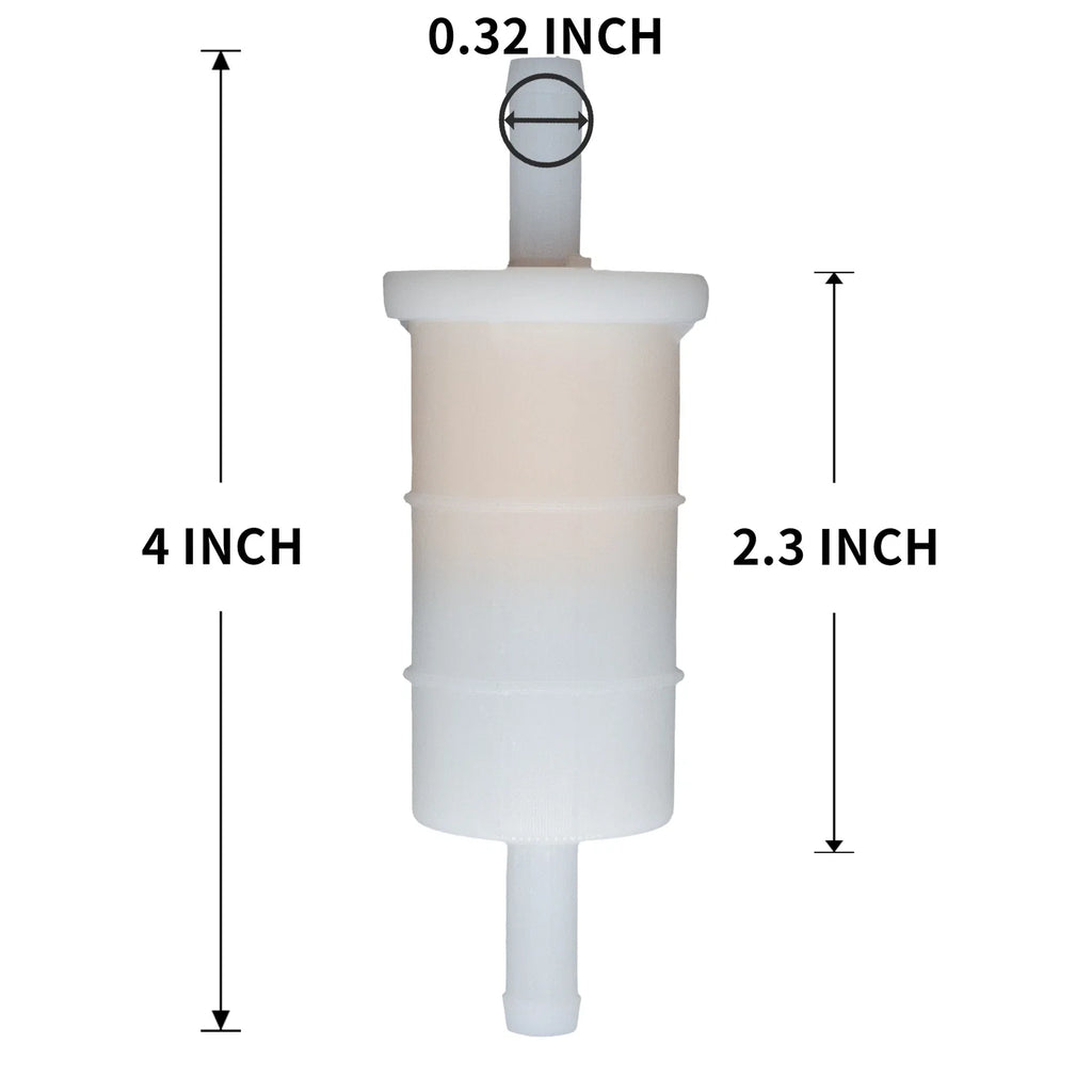 Set of 4 In Line Gas Fuel Filters for Mercury Outboard (816296Q2, 18-7830)