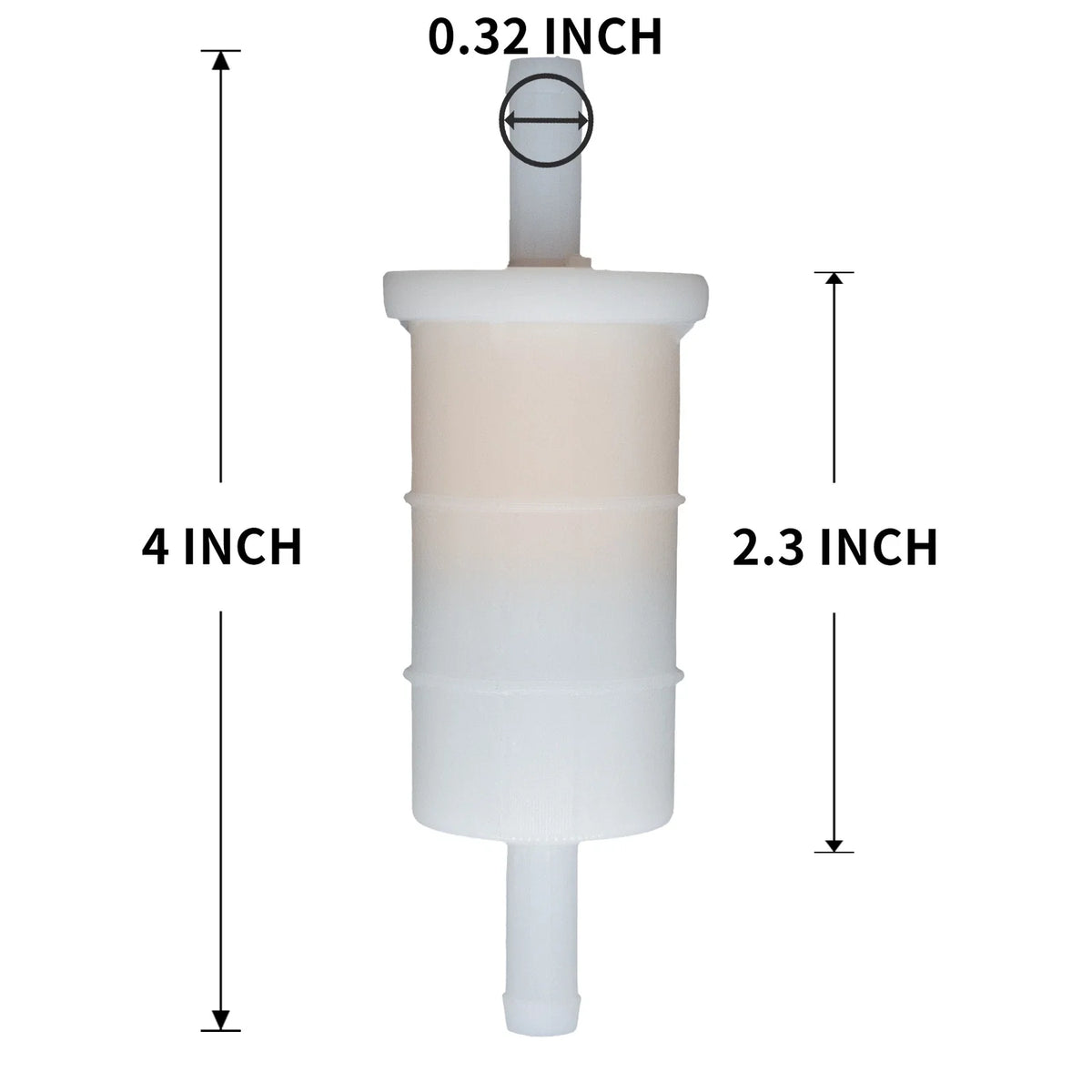 Set of 4 In Line Gas Fuel Filters for Mercury Outboard (816296Q2, 18-7830)