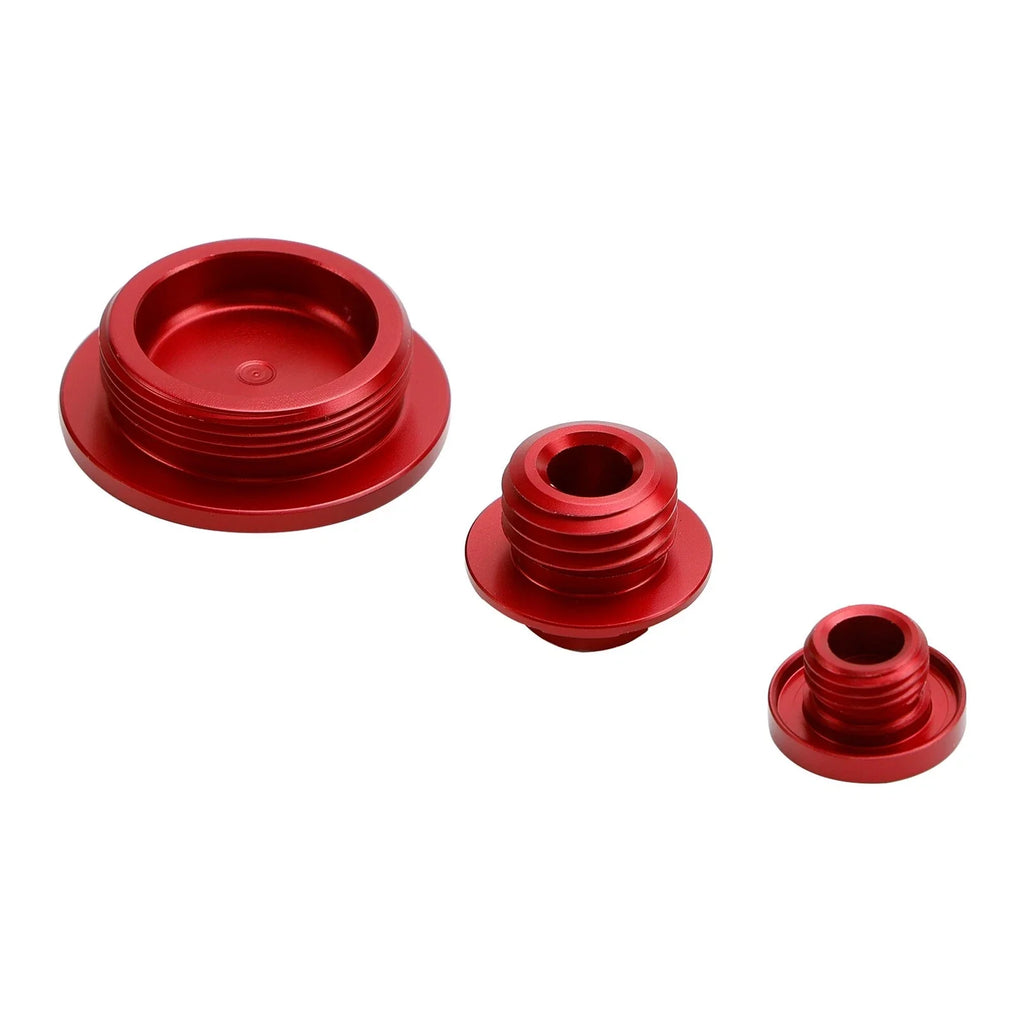 Crankcase Cover Oil Filler Plug Kit Red for Yamaha YZ250F/YZ450F (2014–2022)