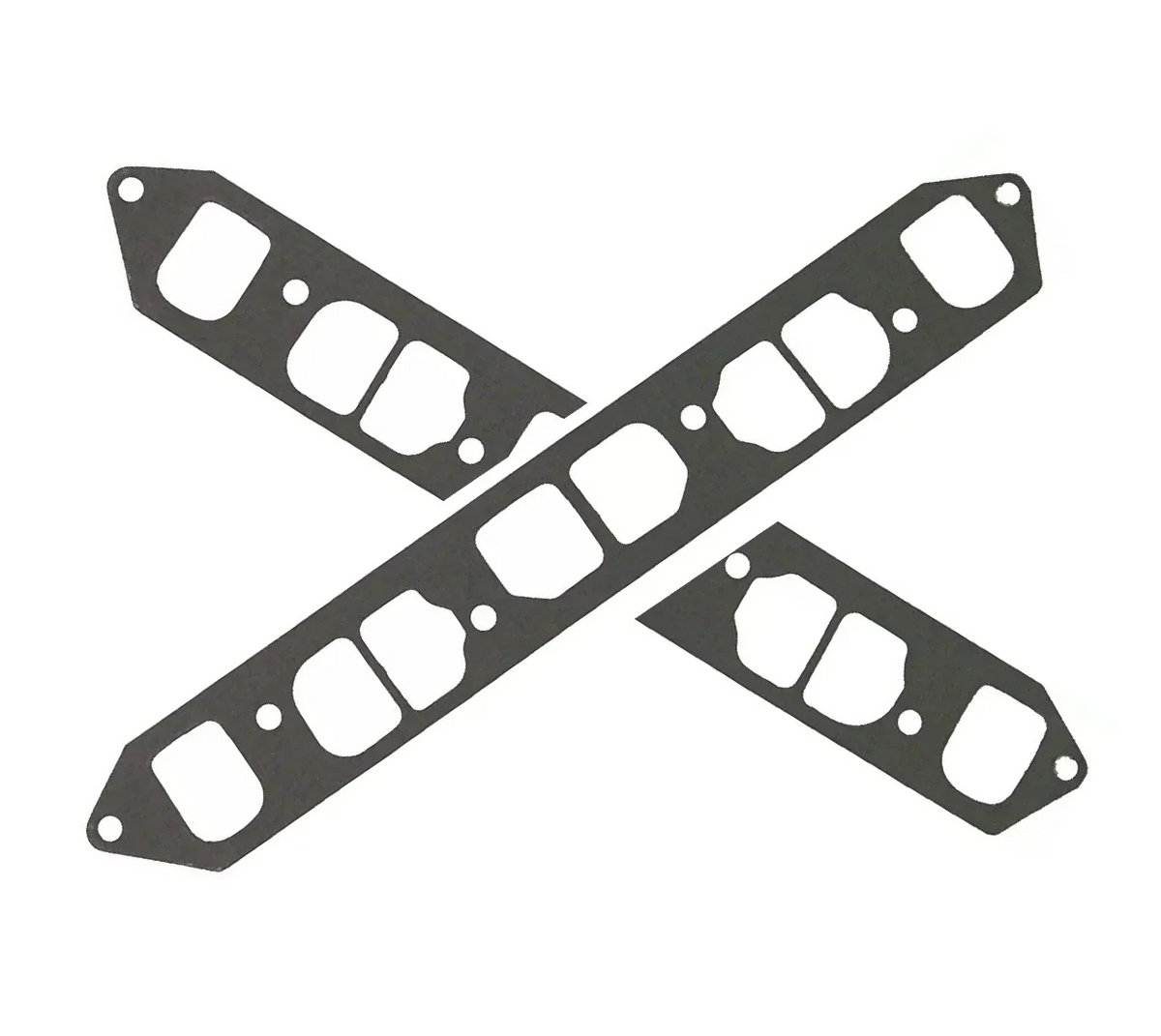 2Pcs Exhaust Manifold Gasket for Mercruiser 4 Cyl 2.5L 3.0L (27-96429, 9-61419)