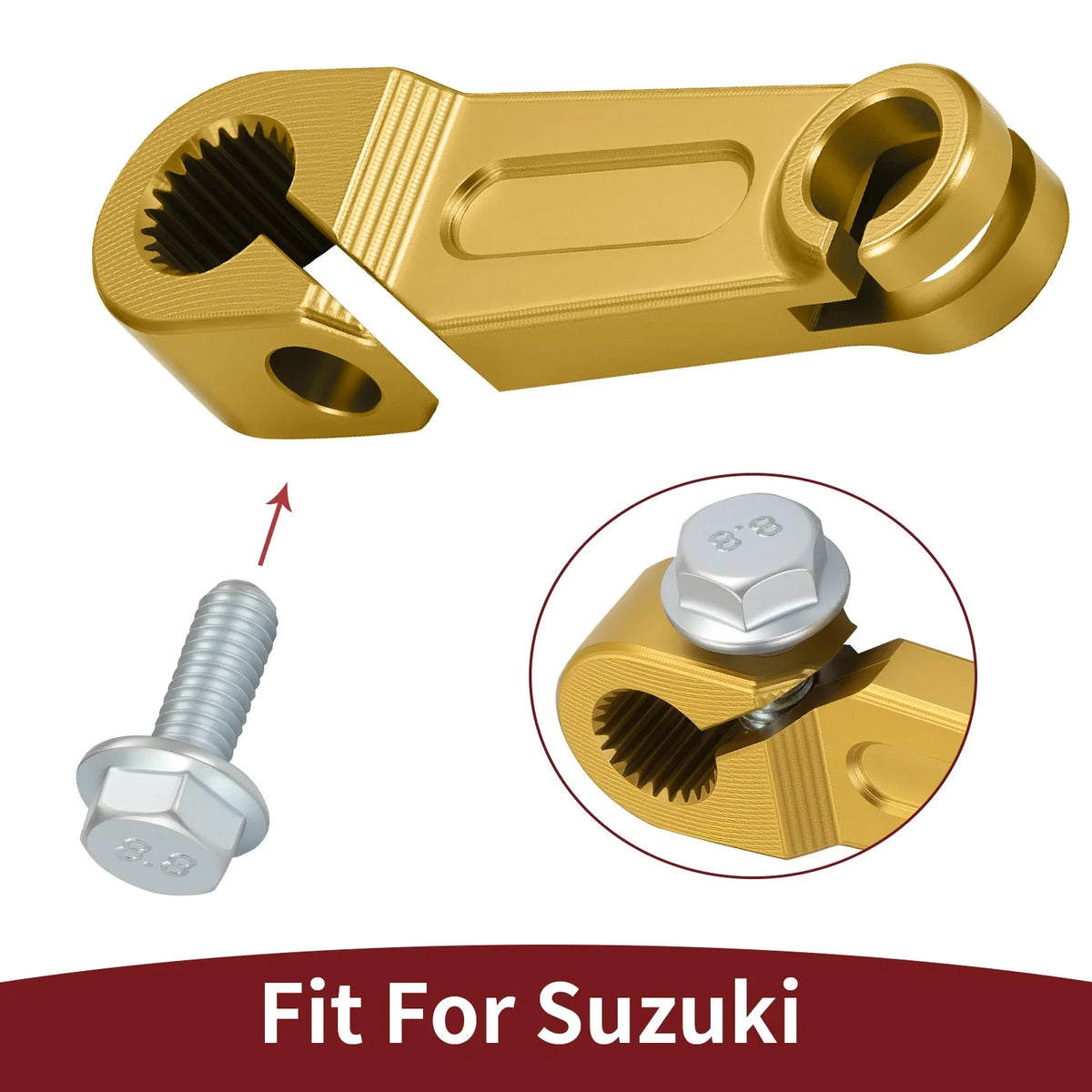 Clutch Release Arm for Suzuki DR-Z250 (2001–2007), DR-Z400 (2000–2024) w/ Bolt