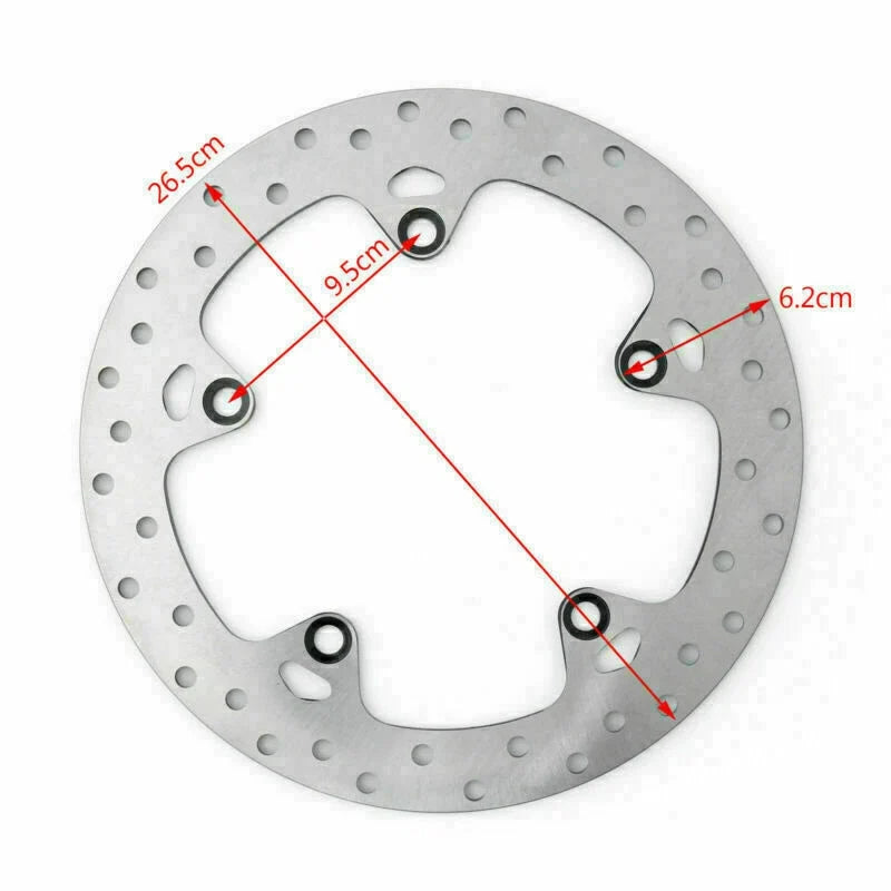 Rear Brake Disc Rotor for BMW F650GS F700GS F800GS/GT/R/S/ST R1200GS/RT/ST (2008–2019)