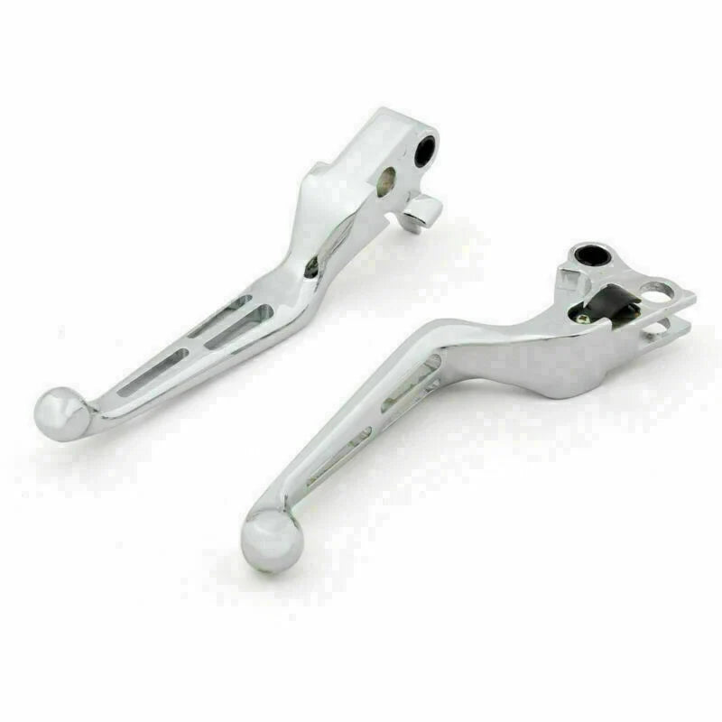 Chrome Brake Clutch Levers for Harley XL Dyna Touring Softail (1996–2007)