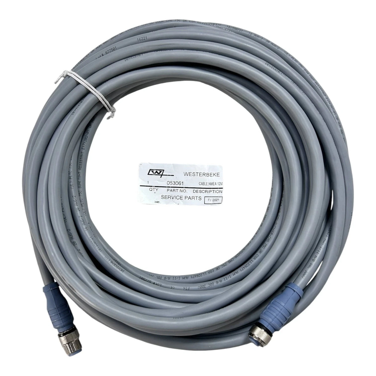 Westerbeke 053061,Marine NMEA Network Cable, Male to Female 36FT, OEM