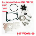 Water Pump Impeller Kit for Yamaha Outboard 40HP FT25 F25 F30 F40 66T-W0078-00