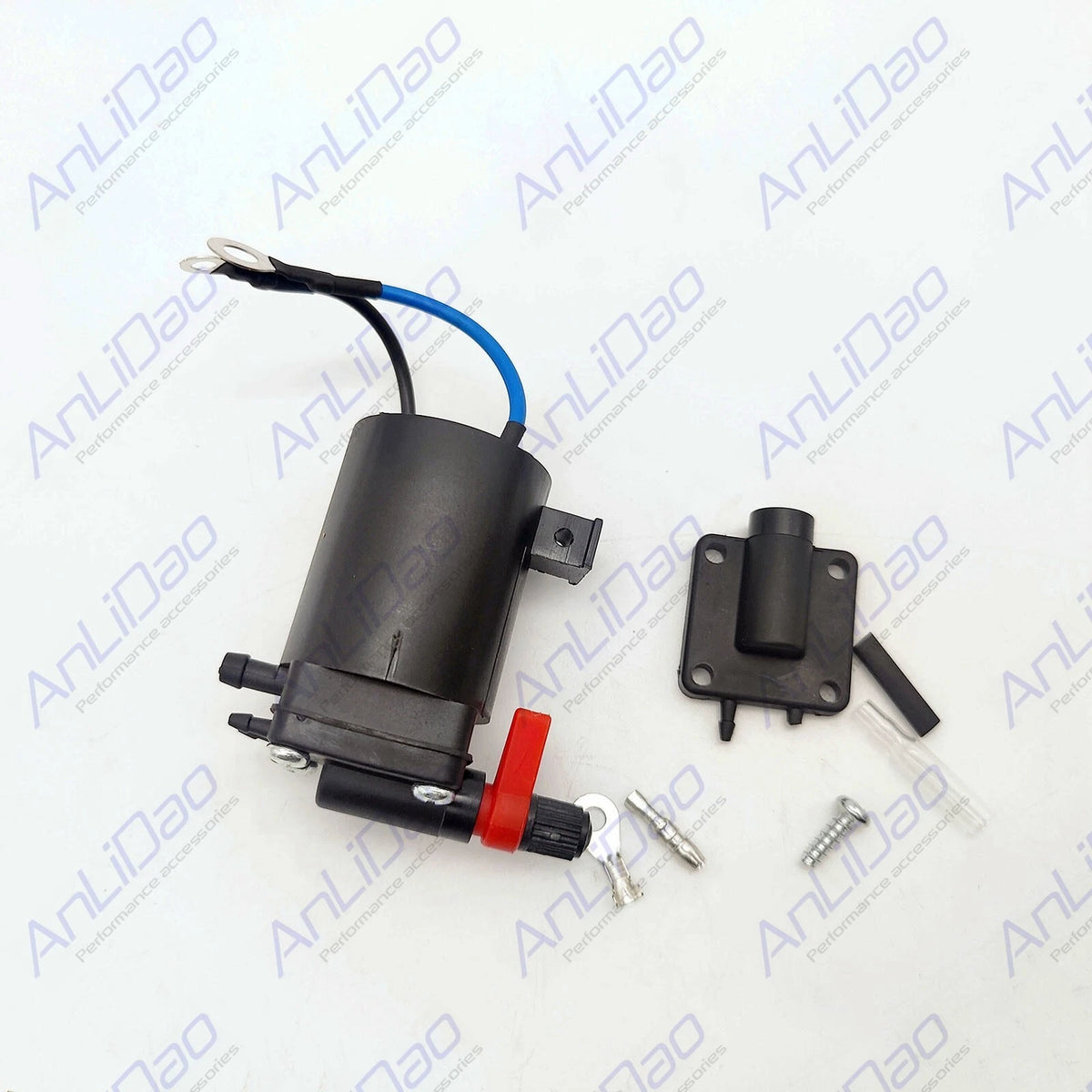 Omc Johnson Evinrude Fuel Primer Choke Solenoid One Nipple 0397909 0434326
