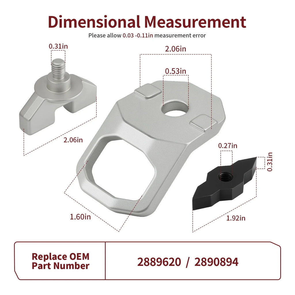 Lock Ride MAX D-Ring 2889620 for Polaris Xpedition XP ADV 5 Ranger XD 1500 (2024-2025)