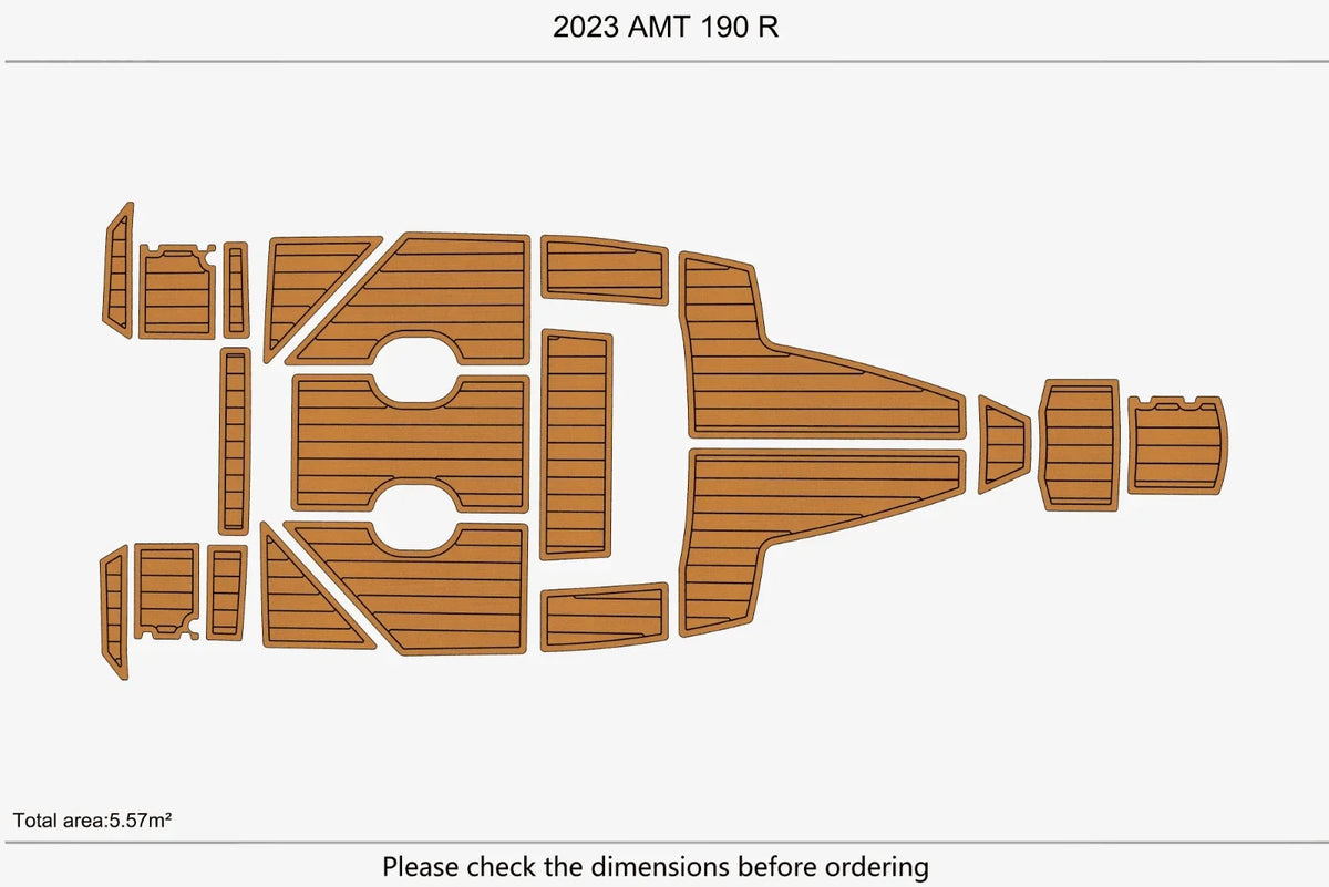 EVA Faux Teak Flooring Pads for AMT 190 R (2023)