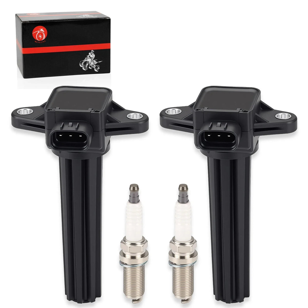 Set of 2 Ignition Stick Coils for Yamaha 115-250 HP Outboard (6P2-82310-01-00, H6T11271A)