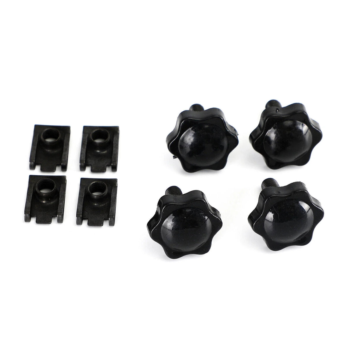 Saddlebag Lever Lock Bolts & Nuts Set Black for Glide King Touring (1996–2019)