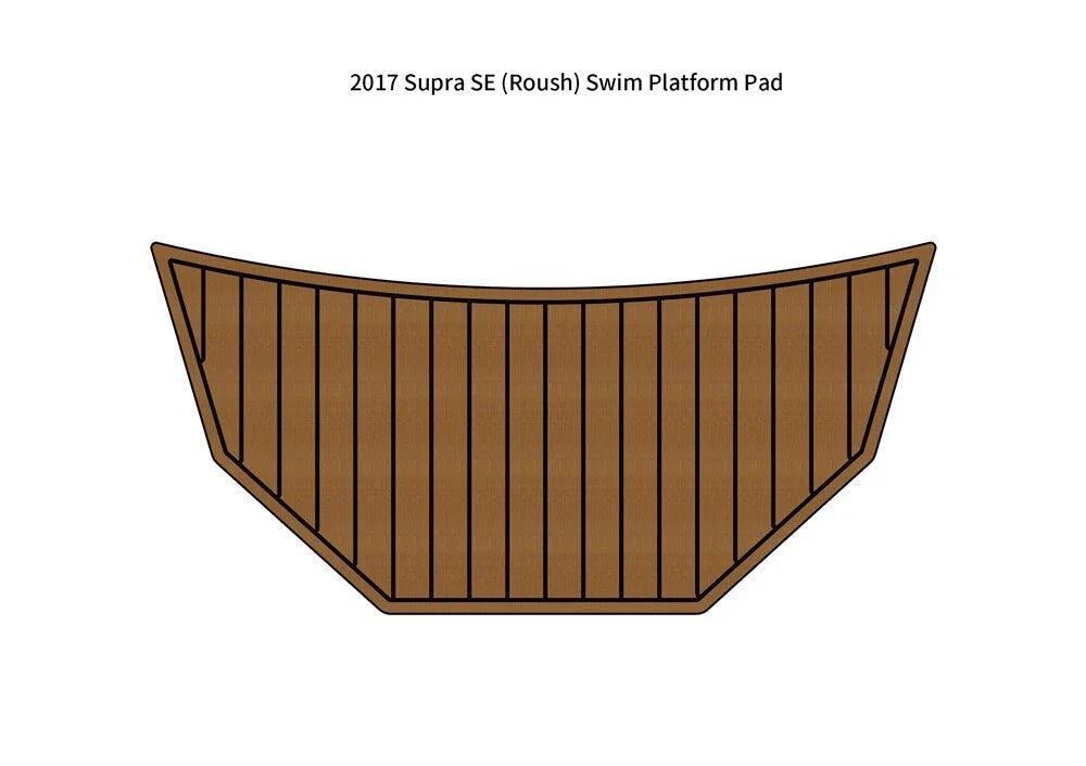 Swim Platform Step Mat for 2017 Supra SE (Roush) - EVA Foam Teak Deck Flooring