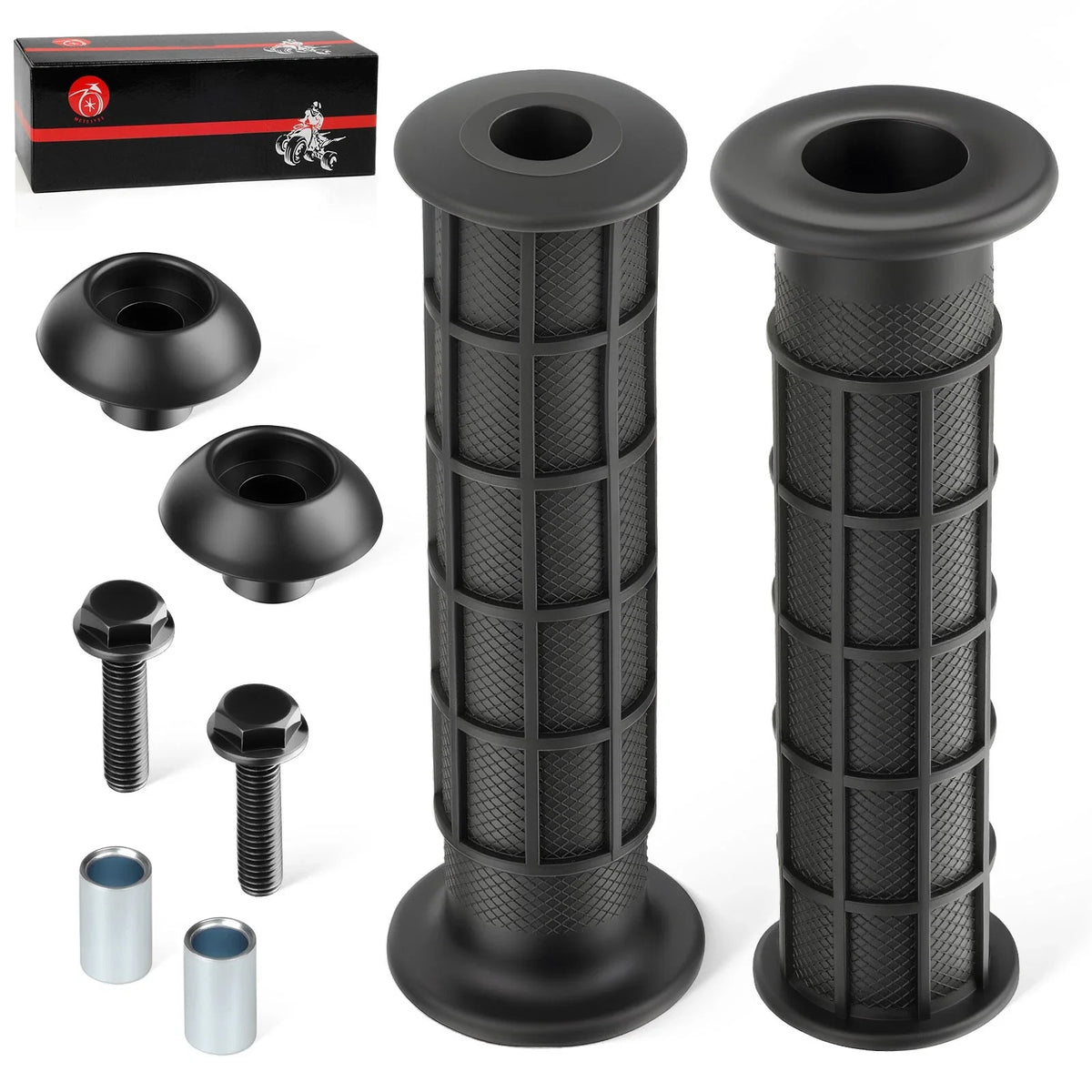 Handle Grip with Handle Bar End Guard Screw for Honda Big Red ATC200 ATC250 (1982–1986)
