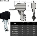 Outboard Boat Engine Cover for 60-100 HP Marine Motor (Waterproof)