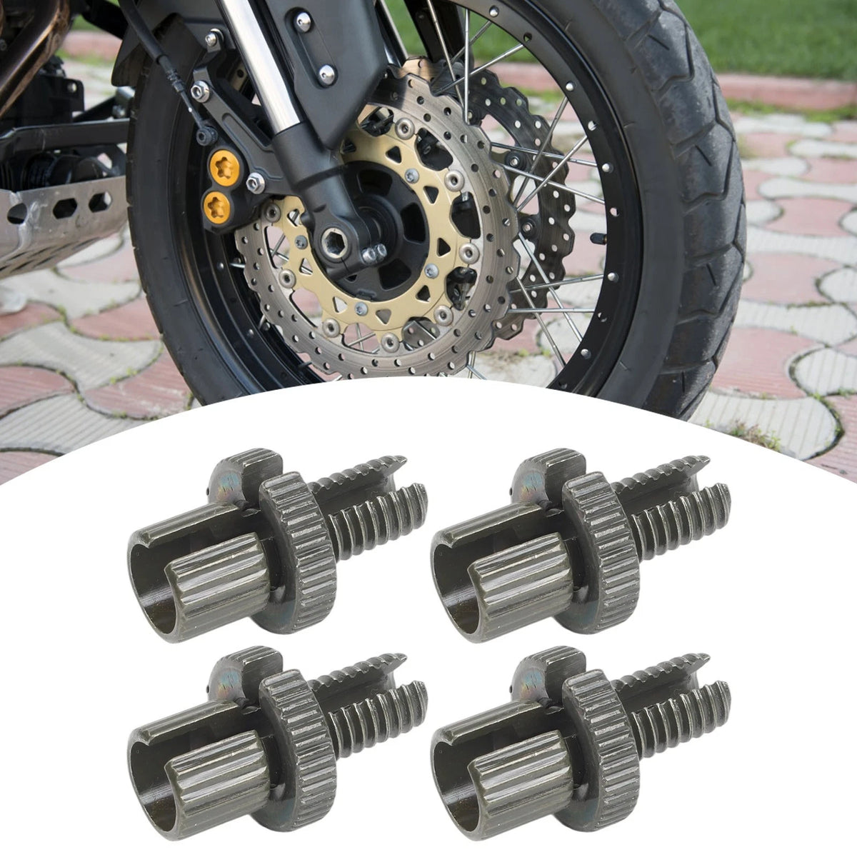 4 Pcs 8mm M8 Brake Clutch Cable Adjuster Nuts Bolts Motorcycle for ATV for