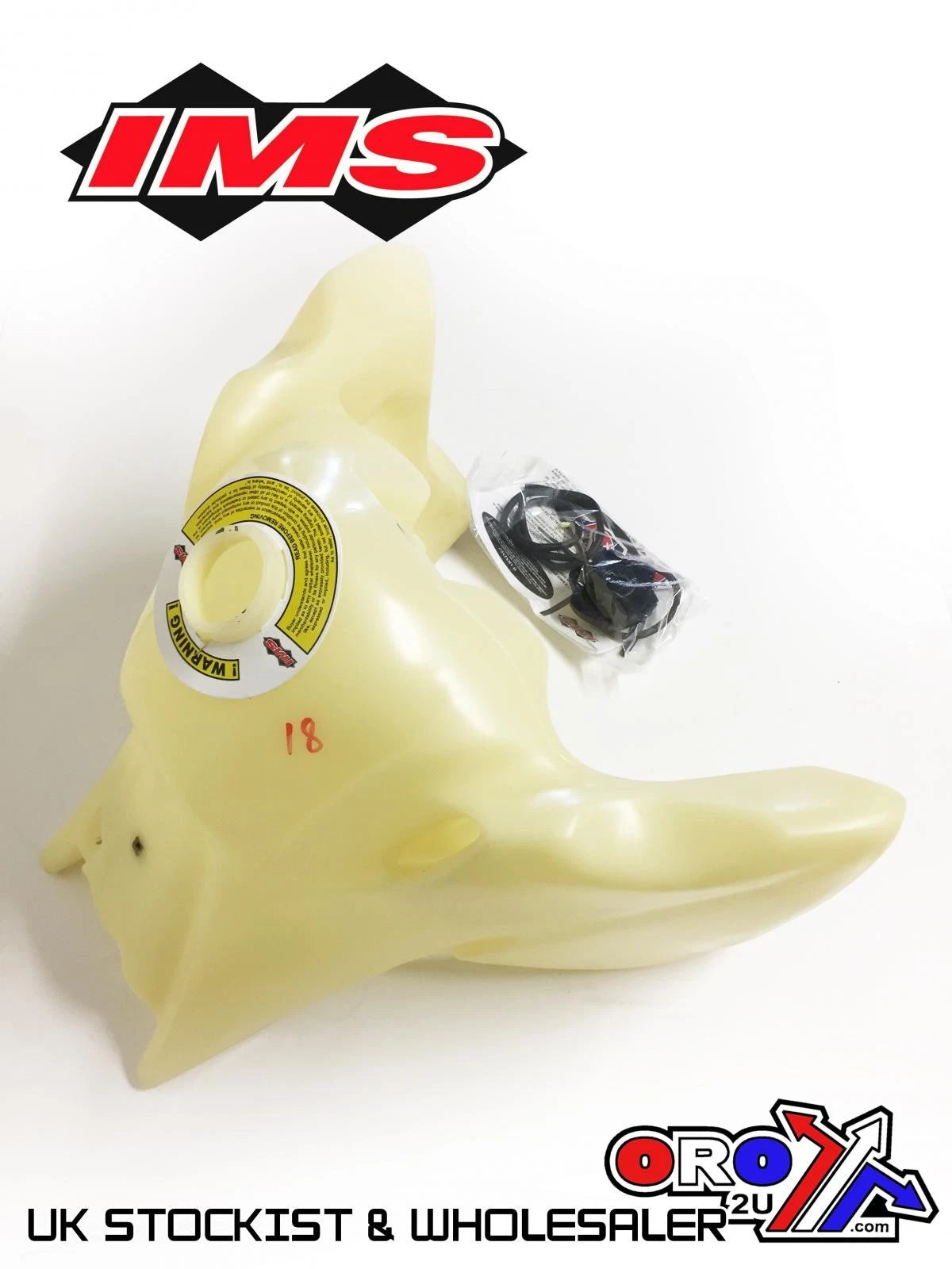 IMS Natural 4.7 Gal Fuel Tank+Screw Cap Yamaha WR250X 08-16, WR250R 08-20