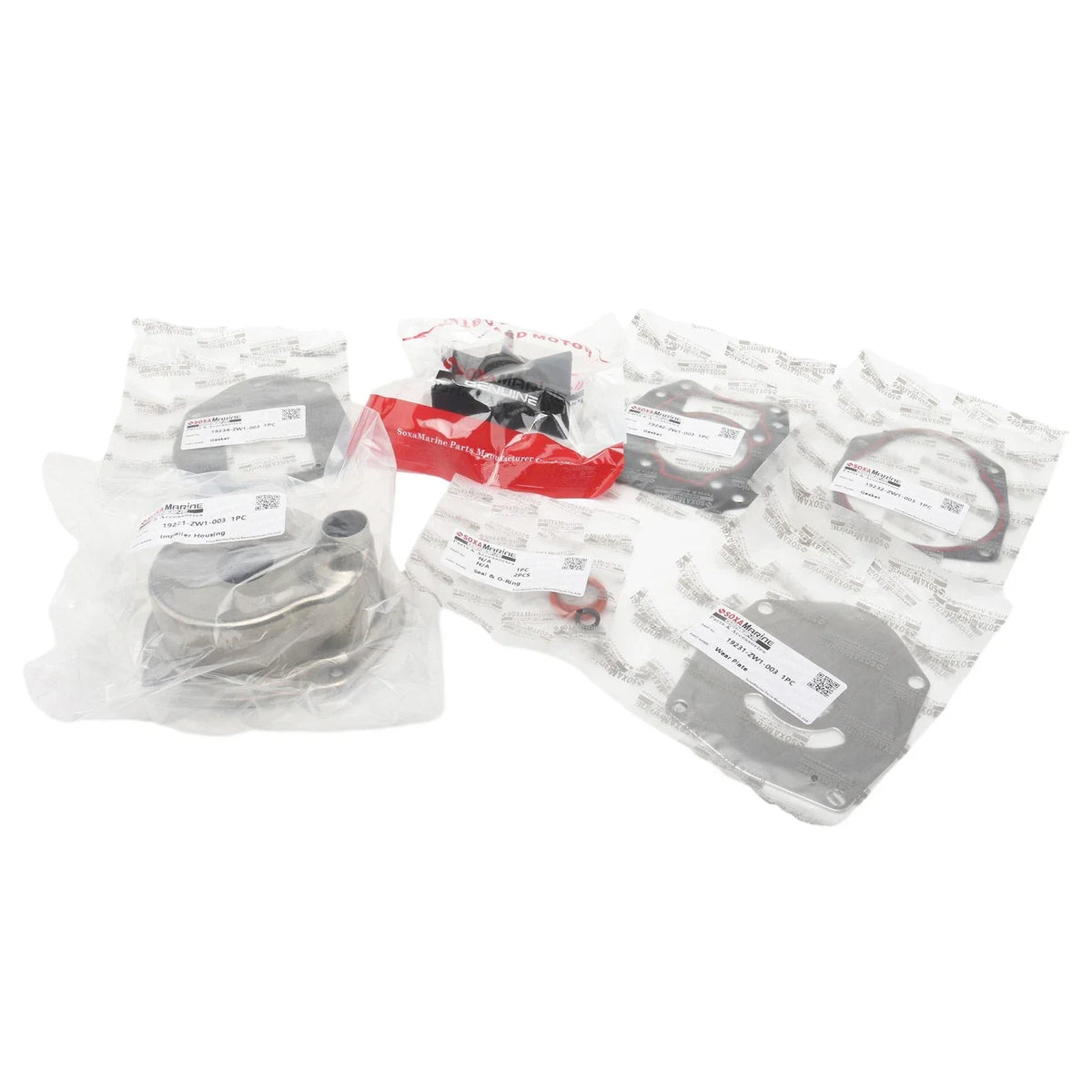Water Pump Rebuild Service Impeller Kit for Honda Marine 75HP 90HP (N/A) 06193-ZW1-305