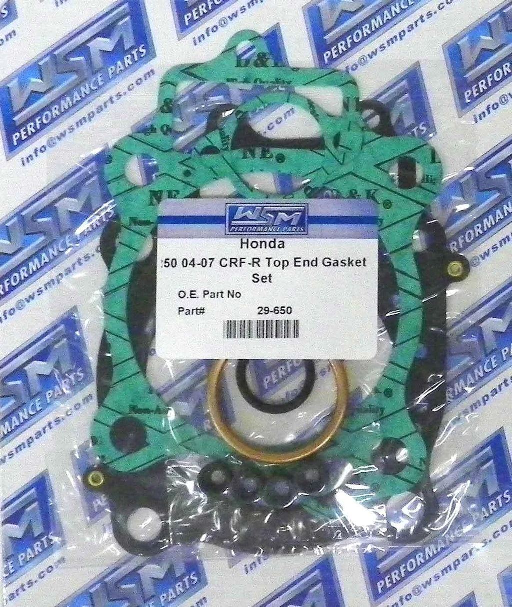 WSM Top End Gasket Kit for Honda CRF250R / CRF250X (2004–2017) 29-650