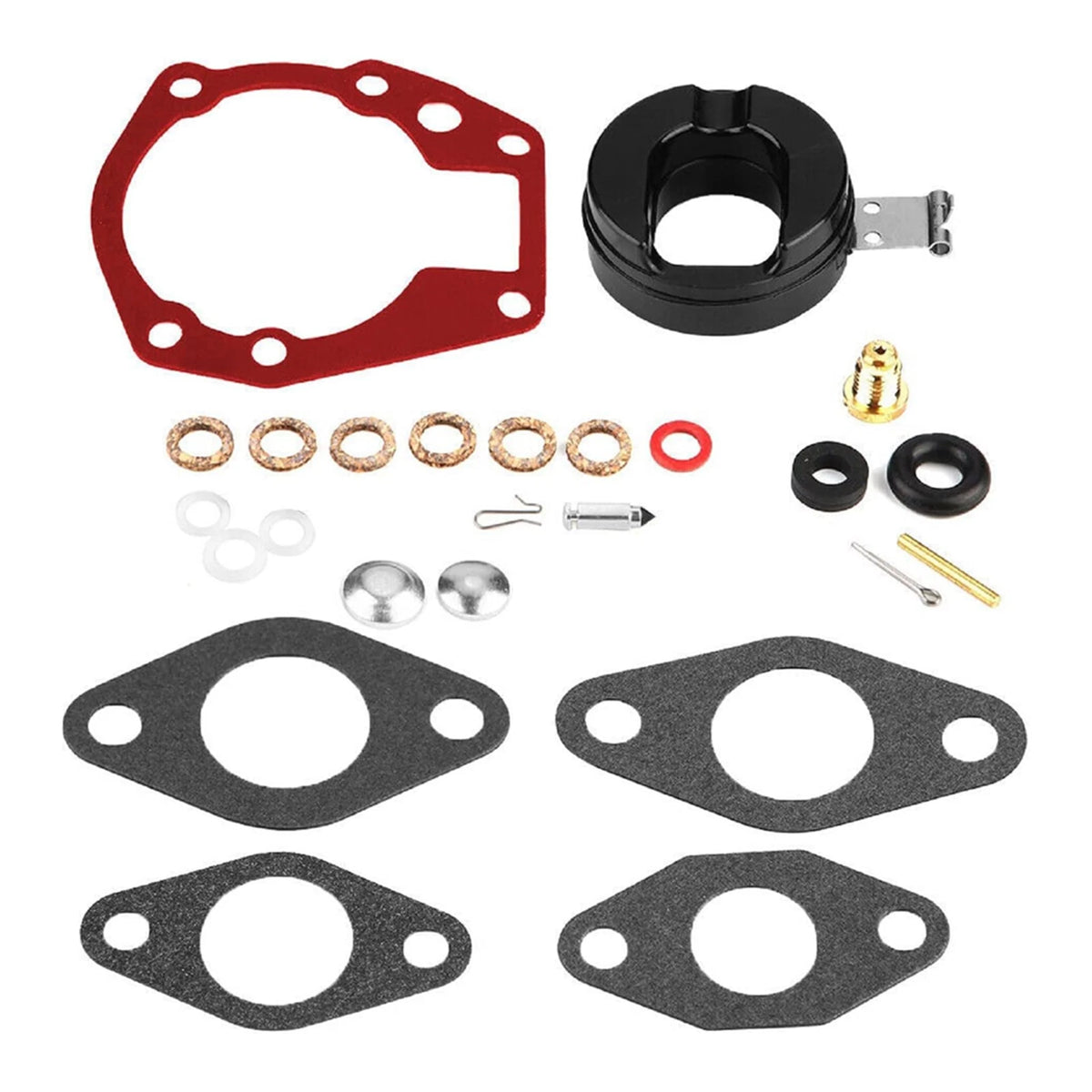 Carb Repair Kit with Float for Johnson Evinrude 398532 Sierra 18-7043 2hp/3hp/4hp