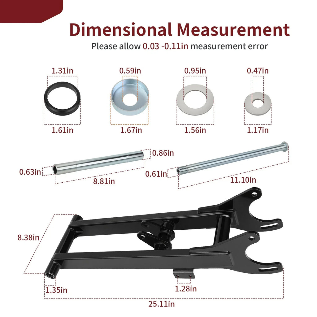 4" Extended Swingarm for Yamaha Banshee 350 (1987–2006)