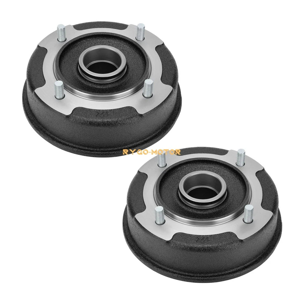 2X Front Brake Drum W/Bolts for Kawasaki Mule 500 550 (KAF300) 41038-1238